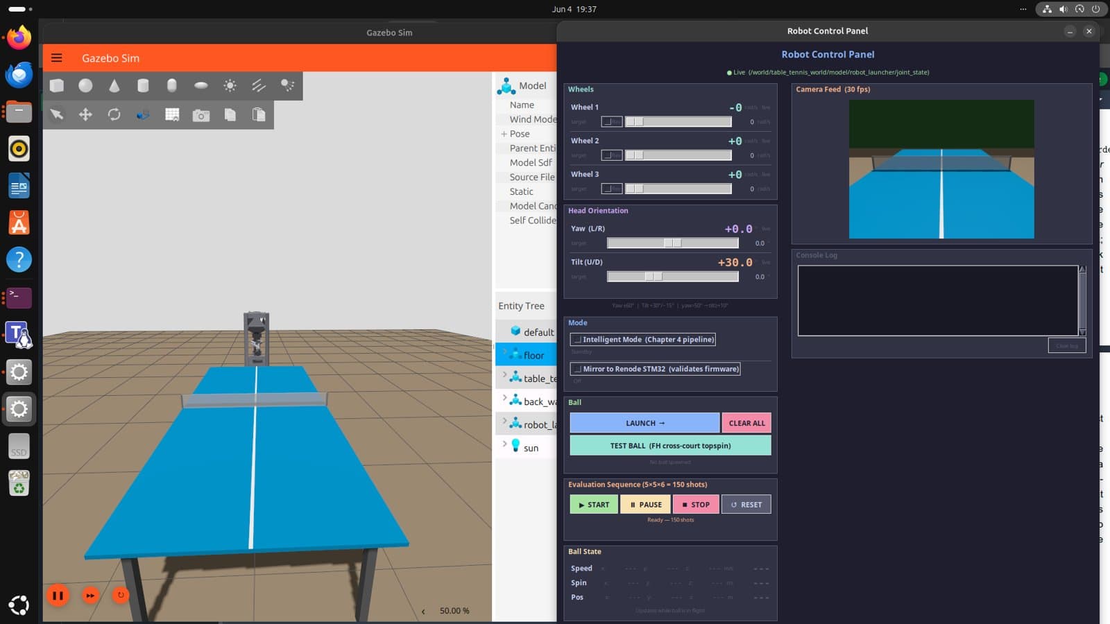 Semi-Autonomous Table Tennis Training Robot